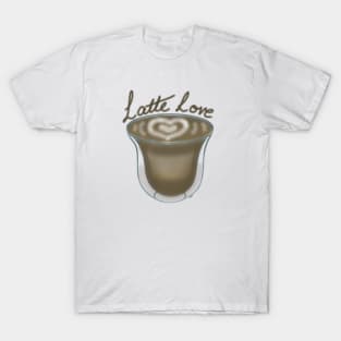 Latte Love for Coffee Lovers T-Shirt